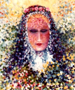 La Vergine delle gemme olio su tela 1981